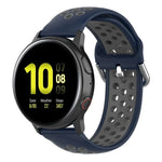 سوار ساعة رياضي بمشبك بلونين مقاس 20mm، لساعة هواوي GT2 مقاس 42MM، لساعة جالاكسي أكتيف2 / أكتيف
