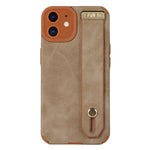 Wrist Strap TPU Leather Phone Case, For iPhone 11, For iPhone 14
