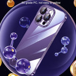 Electroplating Frameless Clear PC Phone Case, For iPhone 14, For iPhone 14 Plus, For iPhone 14 Pro, For iPhone 14 Pro Max, For iPhone 13, For iPhone 13 Pro