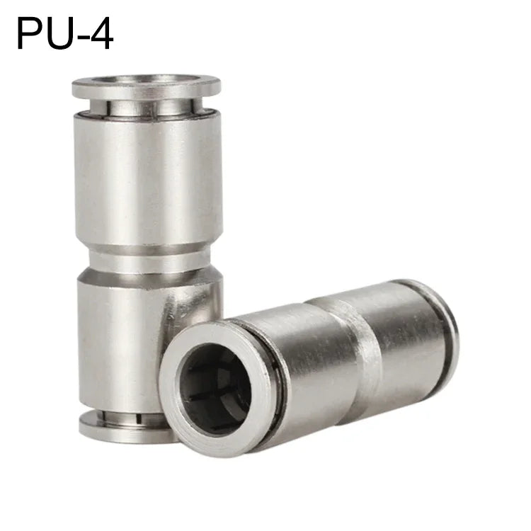 موصل سريع مستقيم من النحاس المطلي بالنيكل من LAIZE للهواء المضغوط، PU-4، PU-6، PU-8، PU-10، PU-12، PU-14، PU-16