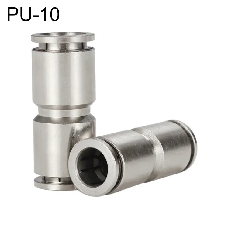 موصل سريع مستقيم من النحاس المطلي بالنيكل من LAIZE للهواء المضغوط، PU-4، PU-6، PU-8، PU-10، PU-12، PU-14، PU-16