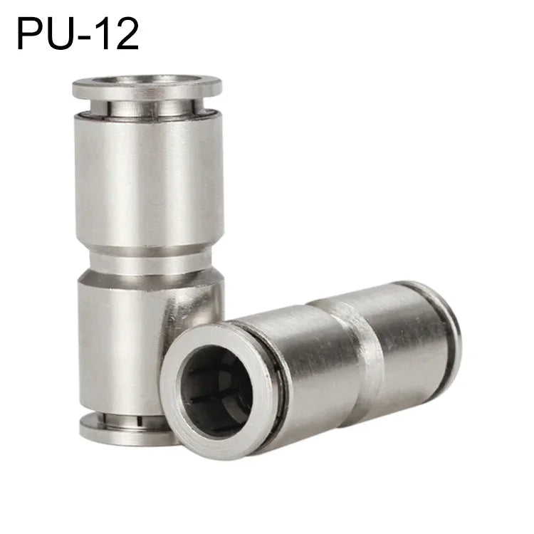 موصل سريع مستقيم من النحاس المطلي بالنيكل من LAIZE للهواء المضغوط، PU-4، PU-6، PU-8، PU-10، PU-12، PU-14، PU-16