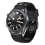 Bamboo Joint Texture Silicone Leather Watch Band, For Huawei GT 3 Pro 46mm