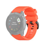 For Garmin Fenix 6X 26mm Quick Release Official Texture Wrist Strap Watchband, with Plastic Button, with Metal Button