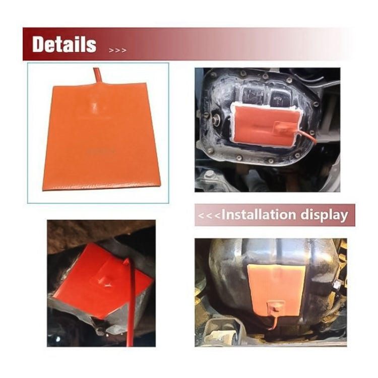 15 x 20cm Car Engine Oil Pan Sump Tank Heater Pad, 15 x 20cm, US Plug, 15 x 20cm, EU Plug