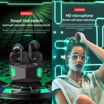 سماعة أذن ألعاب رياضية لاسلكية Lenovo GM5 TWS مقاومة للماء مع تقليل الضوضاء وميكروفون، GM5