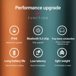 سماعات أذن رياضية لاسلكية Lenovo X3 Pro بتقنية توصيل العظم وبلوتوث 5.3 مع ميكروفون