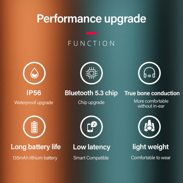 سماعات أذن رياضية لاسلكية Lenovo X3 Pro بتقنية توصيل العظم وبلوتوث 5.3 مع ميكروفون