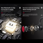 سماعات أذن رياضية لاسلكية Lenovo X3 Pro بتقنية توصيل العظم وبلوتوث 5.3 مع ميكروفون