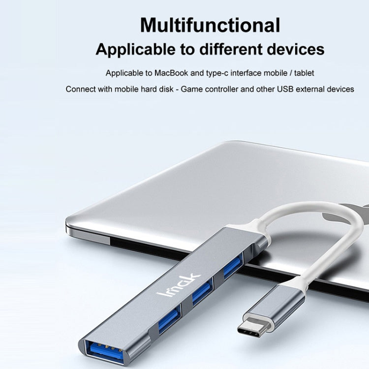 محطة إرساء متعددة الوظائف 4 في 1 من imak، USB، USB-C / Type-C