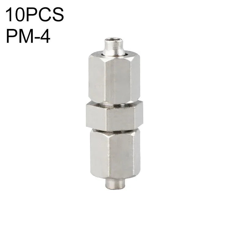 موصل سريع مستقيم من النحاس المطلي بالنيكل من LAIZE PM-4 (قطعتان)، PM-6 (قطعتان)، PM-8 (قطعتان)، PM-10 (قطعتان)، PM-12، PM-14، PM-16