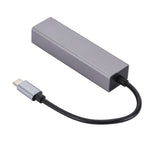 محول HUB SL-030 من USB-C / Type-C إلى إيثرنت جيجابت RJ45 و3 منافذ USB 3.0، USB-C / Type-C إلى RJ45 و3 منافذ USB