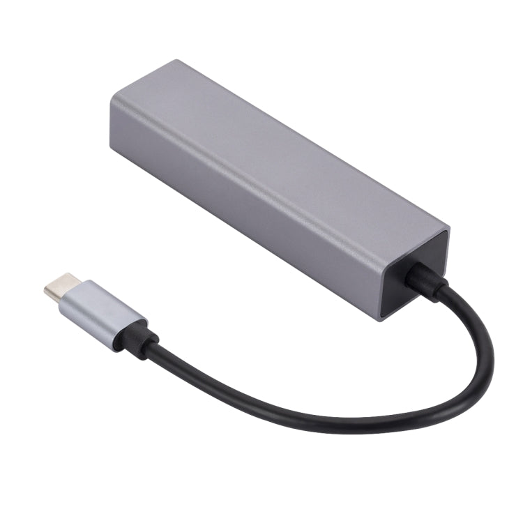 محول HUB SL-030 من USB-C / Type-C إلى إيثرنت جيجابت RJ45 و3 منافذ USB 3.0، USB-C / Type-C إلى RJ45 و3 منافذ USB