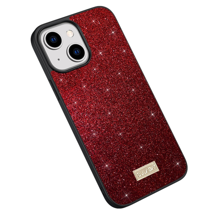SULADA PC+TPU Leather Glitter Phone Case, For iPhone 14, For iPhone 14 Plus, For iPhone 14 Pro, For iPhone 14 Pro Max