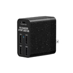 شاحن PD بمنفذ USB-C / Type-C بقوة 65 واط + موزع USB بأربعة منافذ X83، قابس أمريكي