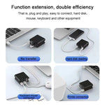 شاحن PD بمنفذ USB-C / Type-C بقوة 65 واط + موزع USB بأربعة منافذ X83، قابس أمريكي