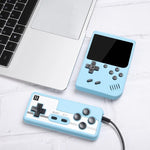 جهاز ألعاب محمول صغير ماكارون مقاس 3.0 بوصة MK800 Doubles مع 800 لعبة مدمجة، MK800-Doubles / رمادي، MK800-Doubles / أزرق، MK800-Doubles / وردي، MK800-Doubles / أصفر، MK800-Doubles / أخضر