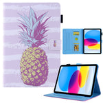 Colored Drawing Leather Smart Tablet Case, For iPad 10th Gen 10.9 2022