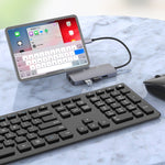 محطة إرساء محمولة متعددة الوظائف Onten OTN-UC910 من USB-C / Type-C، OTN-UC910
