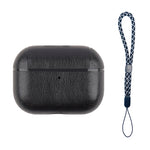 Wireless Earphone Leather Shockproof Protective Case with Lanyard, For AirPods Pro 2