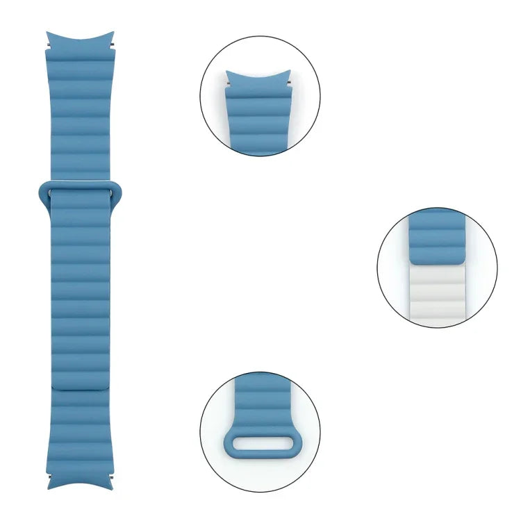 لساعات Samsung Galaxy Watch5، سوار ساعة سيليكوني مغناطيسي، 20 مم، 22 مم