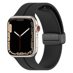 Solid Color Silicone Watch Band, For Apple Watch Series 8&7 41mm / SE 2&6&SE&5&4 40mm / 3&2&1 38mm, For Apple Watch Ultra 49mm / Series 8&7 45mm / SE 2&6&SE&5&4 44mm