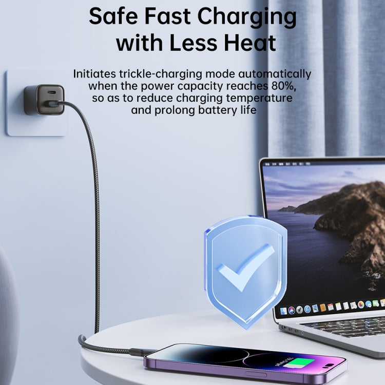 كابل بيانات شحن سريع JOYROOM 20W Type-C إلى 8 دبابيس من سلسلة Surpass، 0.25 متر، 1.2 متر