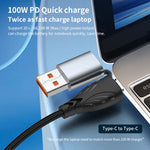كابل شحن سريع وبيانات ADC-008 100 واط USB/Type-C إلى Type-C + 8 دبابيس + Micro USB، من اثنين إلى ثلاثة، متوافق بالكامل، 1.2 متر، 2 متر