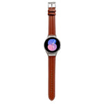 سوار ساعة من الجلد الطبيعي المحفور، لساعات Samsung Galaxy Watch5 مقاس 40 مم / 44 مم