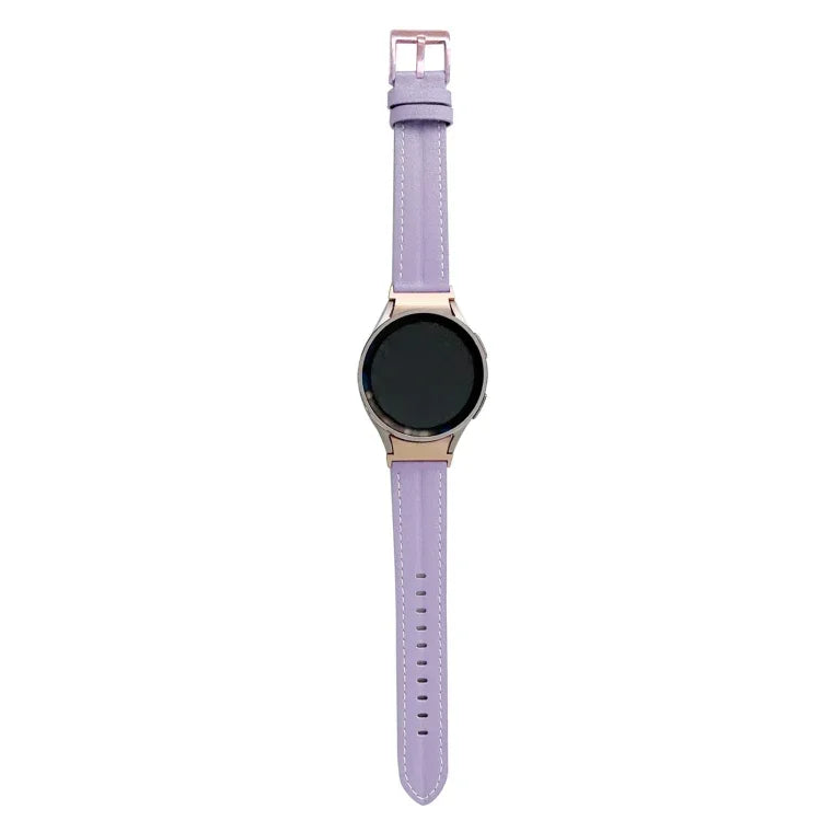 سوار ساعة من الجلد الطبيعي المحفور، لساعات Samsung Galaxy Watch5 مقاس 40 مم / 44 مم