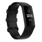 Color Buckle TPU Wrist Strap Watch Band for Fitbit Charge 4 / Charge 3 / Charge 3 SE, Size: S, Size: L