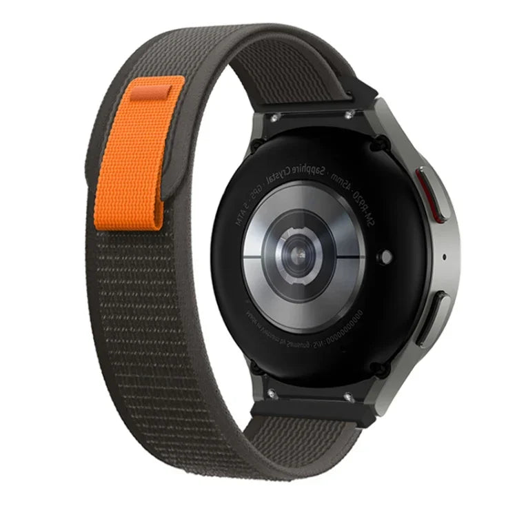 لساعات Samsung Galaxy Watch 5 Pro / Watch4 Classic، سوار ساعة من النايلون بحلقة