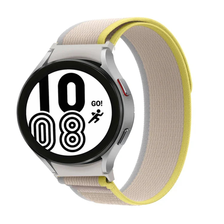 لساعات Samsung Galaxy Watch 5 Pro / Watch4 Classic، سوار ساعة من النايلون بحلقة