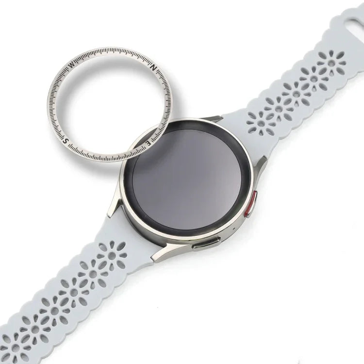 إطار ساعة معدني بمقياس بوصلة، لساعات Samsung Galaxy Watch 5 Pro