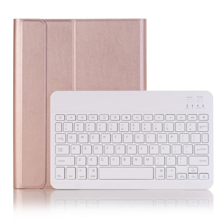 غطاء جلد لجهاز لوحي مع لوحة مفاتيح بلوتوث قابلة للفصل، لجهاز iPad Air 3 / Pro 10.5 / 10.2