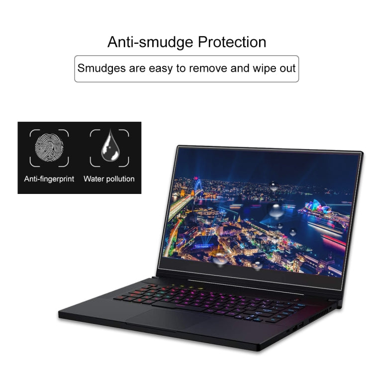 فيلم حماية شاشة لابتوب من الزجاج المقسى عالي الدقة، لأجهزة ASUS ROG Strix G مقاس 15.6 بوصة، ASUS ROG Strix Hero II 15.6 بوصة، ASUS ROG ZEPHYRUS (GX501) 15.6 بوصة، ASUS ROG ZEPHYRUS (M15) 15.6 بوصة، ASUS ROG Zephyrus M (GM501) 15.6 بوصة