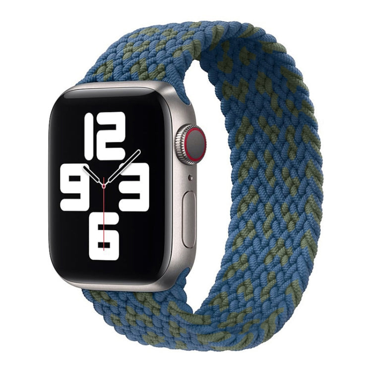 سوار ساعة مضفر من النايلون ذو لفّة واحدة لساعات Apple Watch السلسلة 8 و 7 41 مم / SE 2 و 6 و SE و 5 و 4 40 مم / 3 و 2 و 1 38 مم، لساعات Apple Watch السلسلة 8 و 7 41 مم، 135 مم، لساعات Apple Watch السلسلة 8 و 7 41 مم، 135 مم