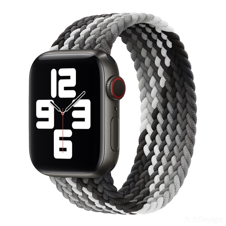 سوار ساعة مضفر من النايلون ذو لفّة واحدة لساعات Apple Watch السلسلة 8 و 7 41 مم / SE 2 و 6 و SE و 5 و 4 40 مم / 3 و 2 و 1 38 مم، لساعات Apple Watch السلسلة 8 و 7 41 مم، 135 مم، لساعات Apple Watch السلسلة 8 و 7 41 مم، 135 مم