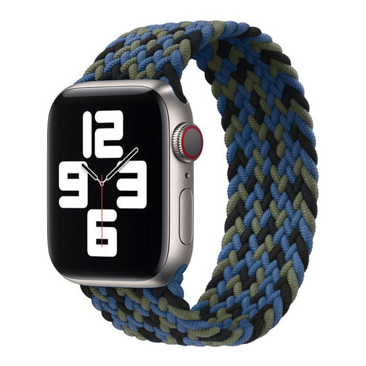 سوار ساعة مضفر من النايلون ذو لفّة واحدة لساعات Apple Watch السلسلة 8 و 7 41 مم / SE 2 و 6 و SE و 5 و 4 40 مم / 3 و 2 و 1 38 مم، لساعات Apple Watch السلسلة 8 و 7 41 مم، 135 مم، لساعات Apple Watch السلسلة 8 و 7 41 مم، 135 مم