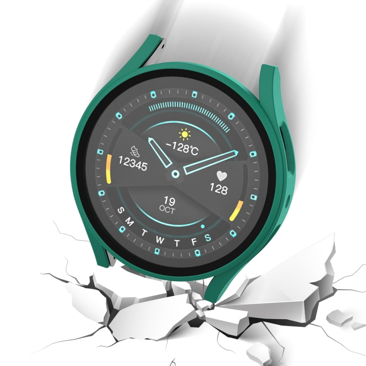 غطاء حماية ساعة مدمج من PC غير لامع + فيلم مقسى، لساعات Samsung Galaxy Watch 5 مقاس 40 مم