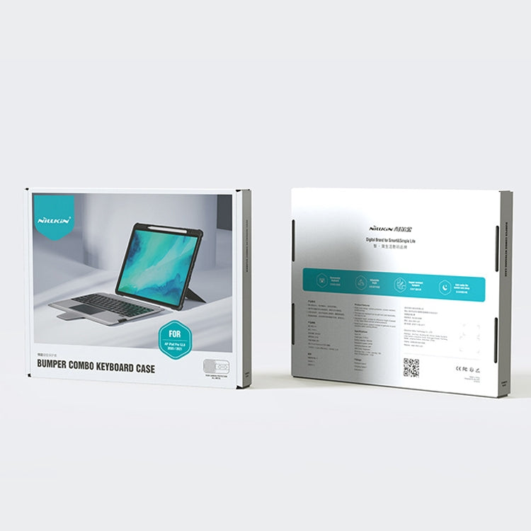 غطاء لوحة مفاتيح Nillkin Bumper Combo، لجهاز iPad 10.2 2019/2020/2021