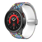 سوار ساعة سيليكوني مطبوع مغناطيسي، لساعات Samsung Galaxy Watch5