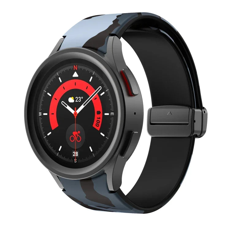 سوار ساعة سيليكوني مطبوع مغناطيسي، لساعات Samsung Galaxy Watch5