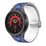 سوار ساعة سيليكوني مطبوع مغناطيسي، لساعات Samsung Galaxy Watch5