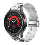 سوار ساعة سيليكوني مطبوع مغناطيسي، لساعات Samsung Galaxy Watch5