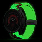 سوار ساعة سيليكوني مطبوع مغناطيسي، لساعات Samsung Galaxy Watch5