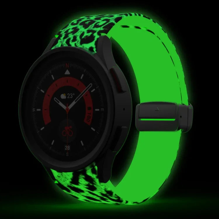 سوار ساعة سيليكوني مطبوع مغناطيسي، لساعات Samsung Galaxy Watch5