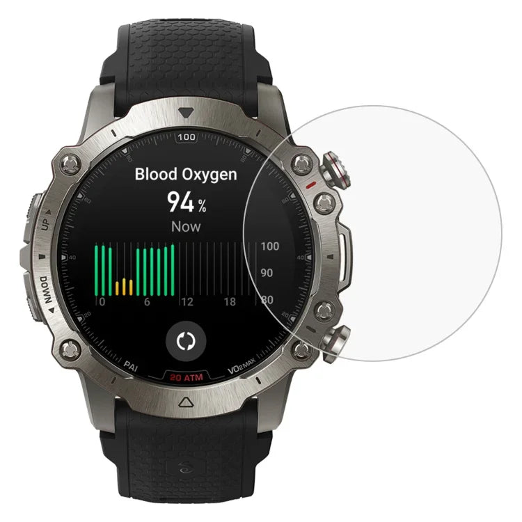فيلم زجاجي مقسى لحماية شاشة ساعة Huawei Watch GT 2 مقاس 42مم، لـ Garmin Fenix 7S، لـ Realme Watch، لـ Amazfit Falcon، لـ Huawei Watch GT 2 42مم، لـ Huawei Watch GT 3 42مم، لـ Garmin Forerunner 158، لـ Garmin Instinct Crossover