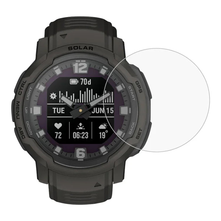 فيلم زجاجي مقسى لحماية شاشة ساعة Huawei Watch GT 2 مقاس 42مم، لـ Garmin Fenix 7S، لـ Realme Watch، لـ Amazfit Falcon، لـ Huawei Watch GT 2 42مم، لـ Huawei Watch GT 3 42مم، لـ Garmin Forerunner 158، لـ Garmin Instinct Crossover