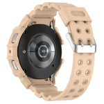 Armor Silicone Watch Band + Protective Case, For Samsung Galaxy Watch5 40mm, For Samsung Galaxy Watch5 44mm, For Samsung Galaxy Watch4 40mm, For Samsung Galaxy Watch4 44mm